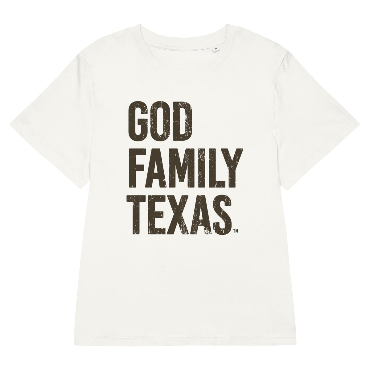 God Family Texas Short Sleeve T-Shirt - Women's White