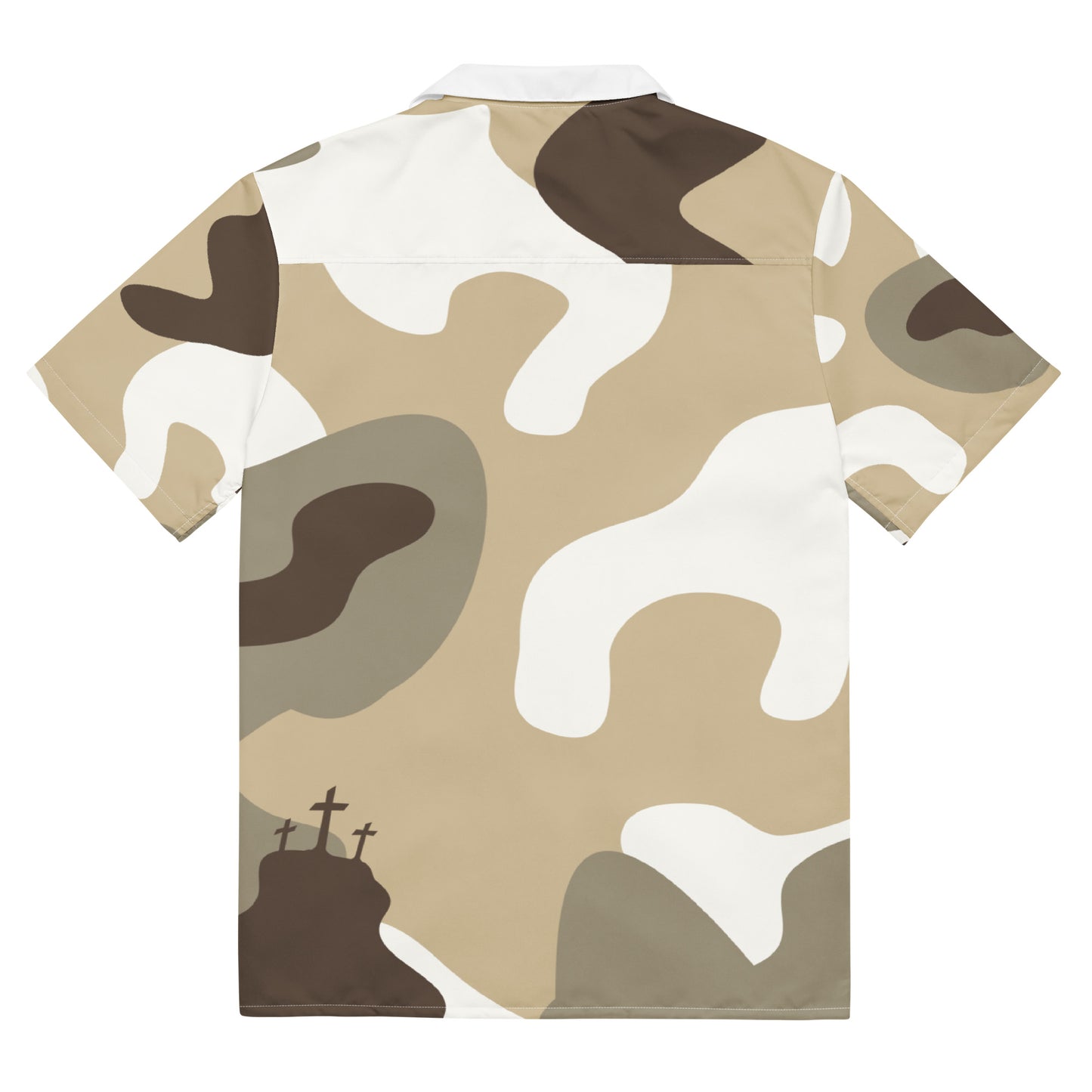 3 Crosses Camo Button-up Shirt - Women