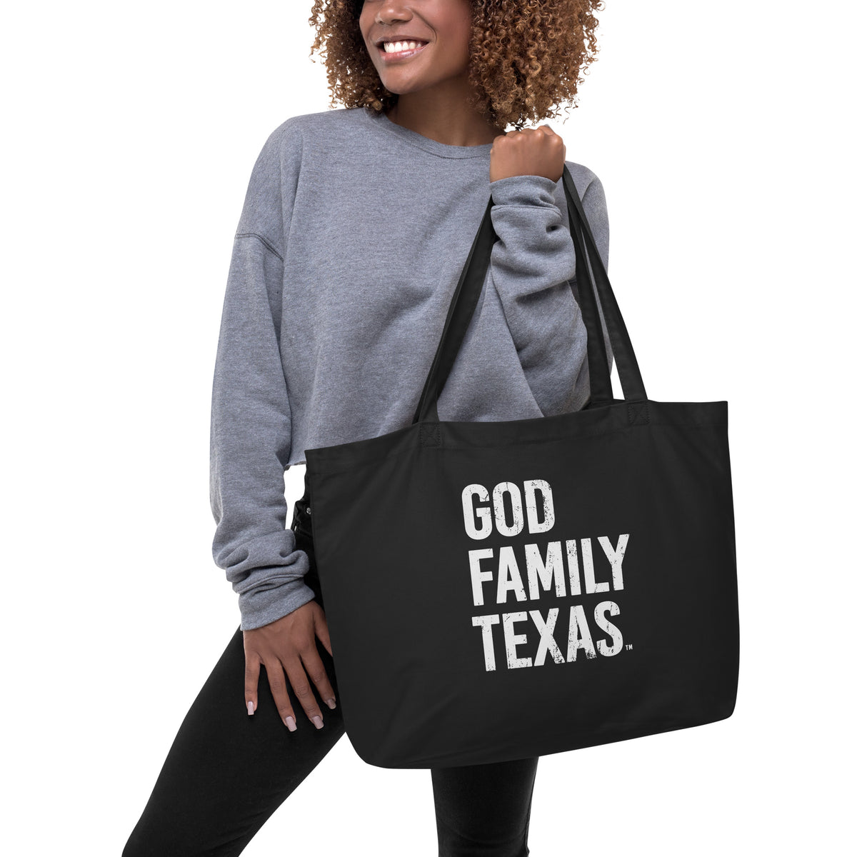 Large organic tote bag