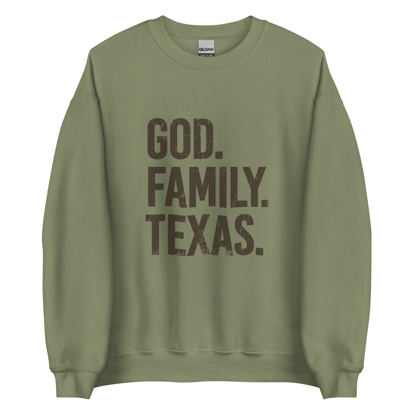 God. Family. Texas. Sweatshirt - Women's