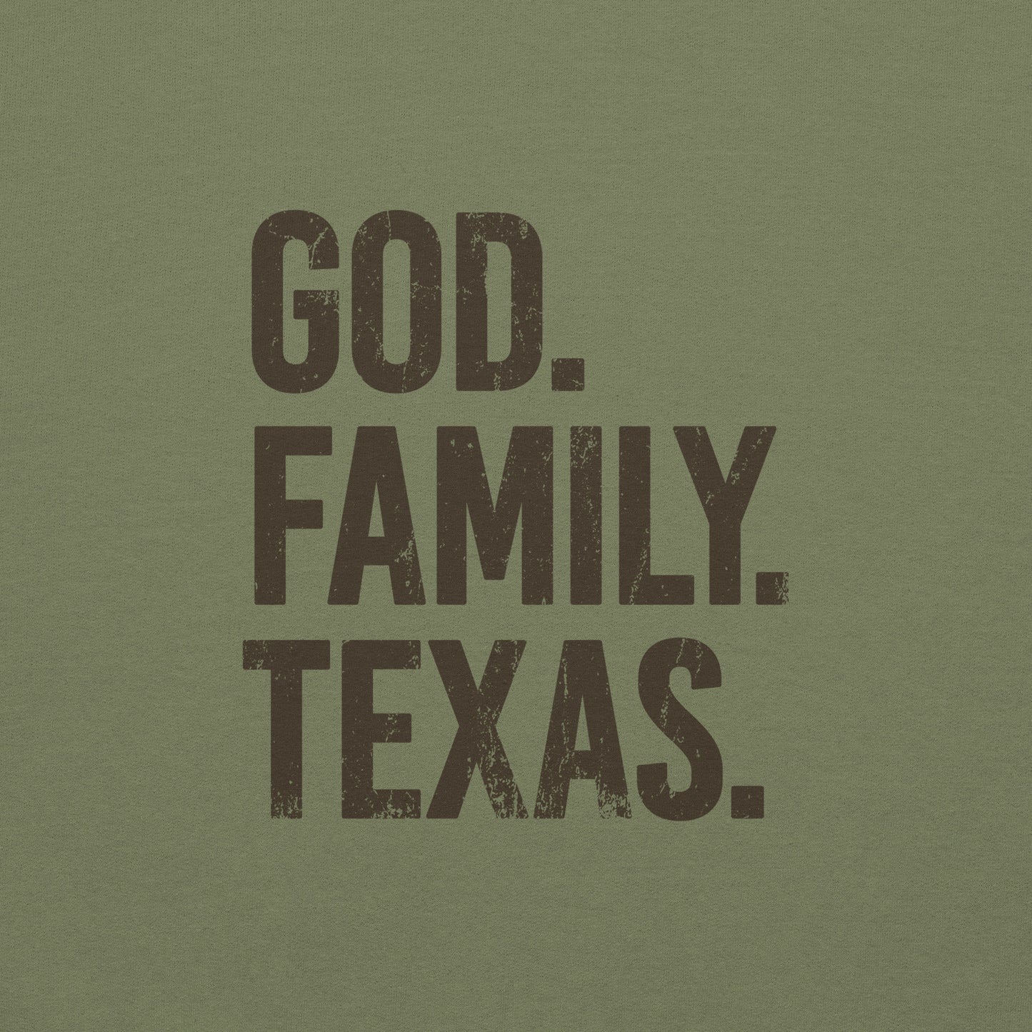 God. Family. Texas. Sweatshirt - Women's