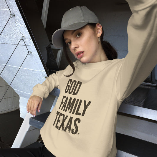 God Family Texas Sweatshirt - Women's